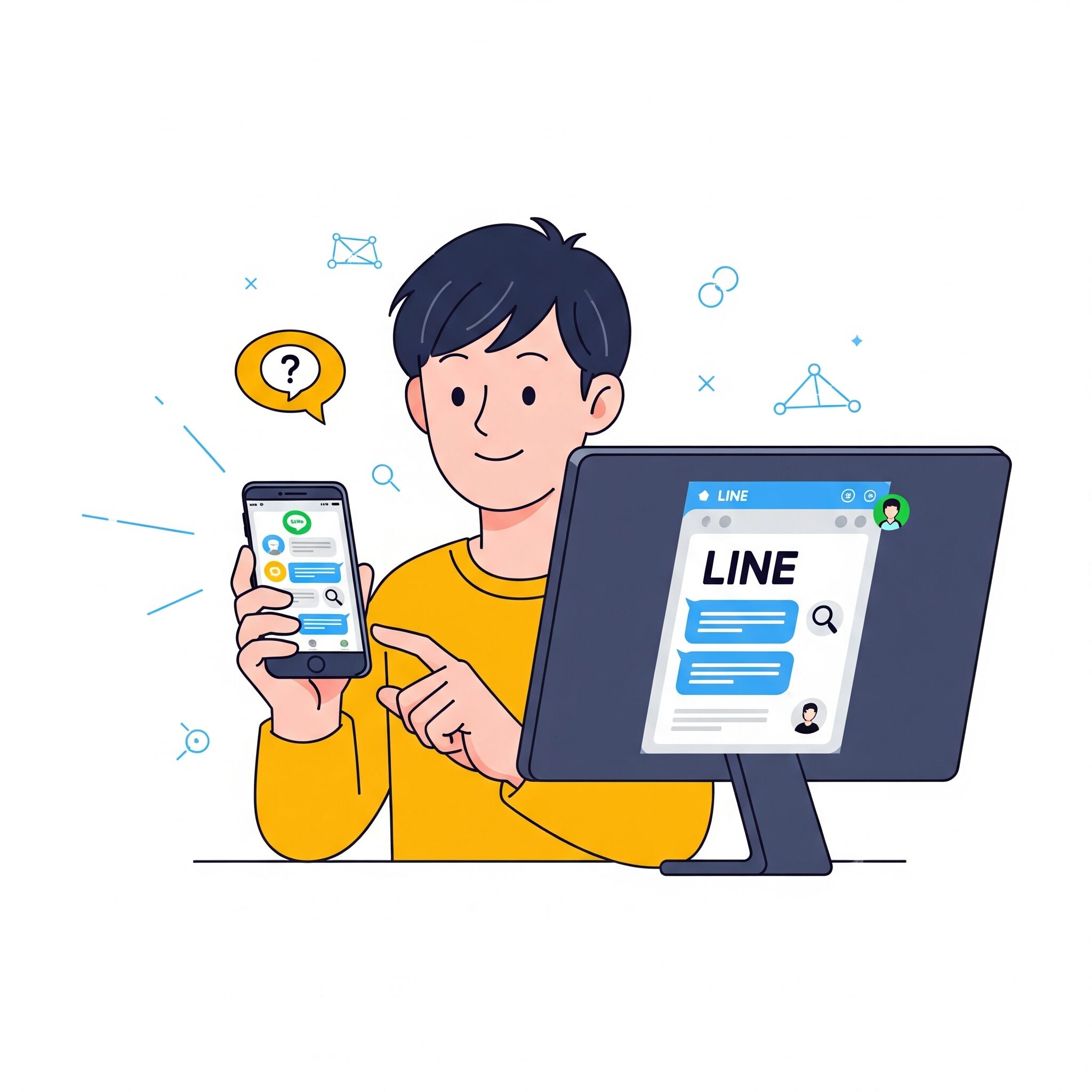 LINE相談支援のイメージ